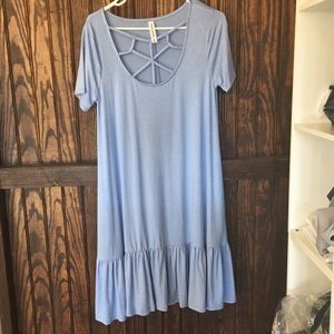 Short sleeve Ruffle Dress